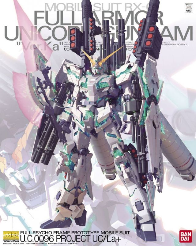 Gundam Gunpla 1/100 MG RX-0 Full Armor Unicorn Ver Ka