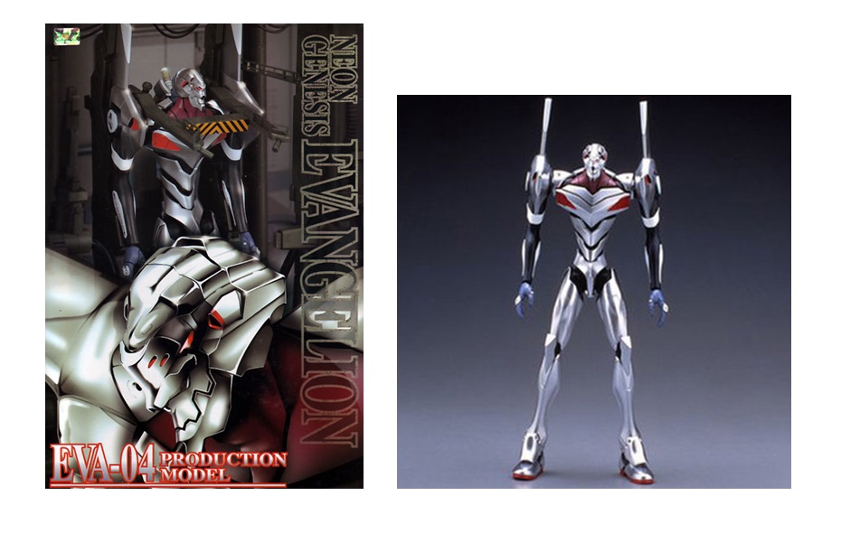 Evangelion Maquette HG Eva-04 Production Model Blanc