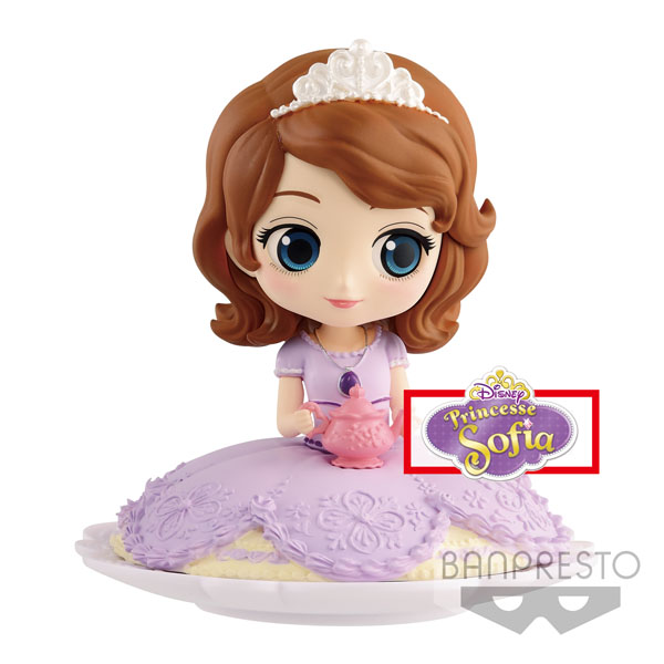 Disney Characters Q Posket Sugirly Princess Sofia Milky Color 9cm
