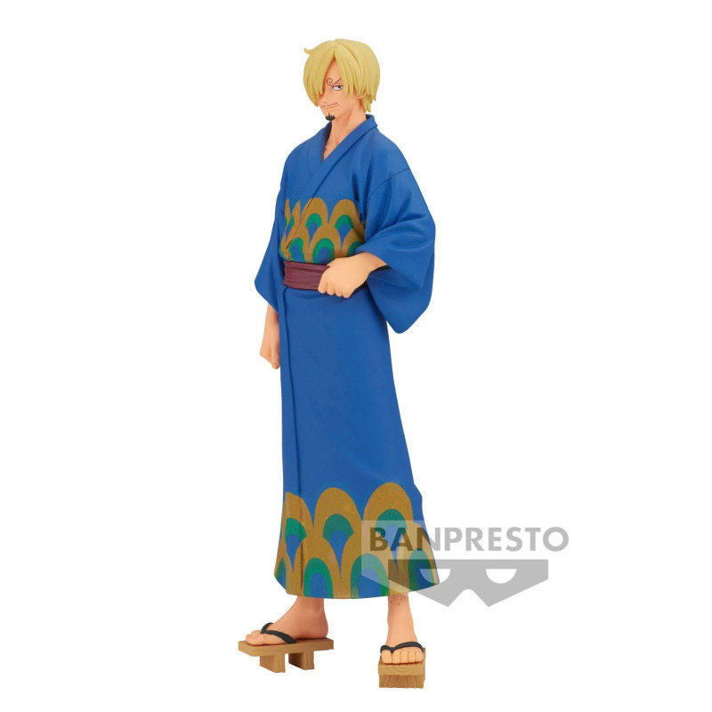 One Piece DXF Grandline Series Wanokuni Sanji Yukata 17cm W112
