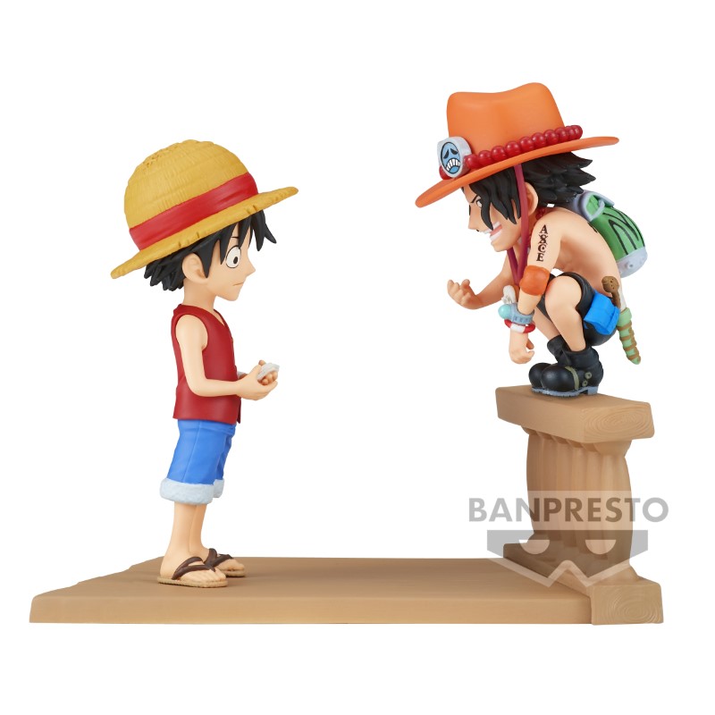 One Piece WCF Log Stories Luffy & Ace 8cm W117