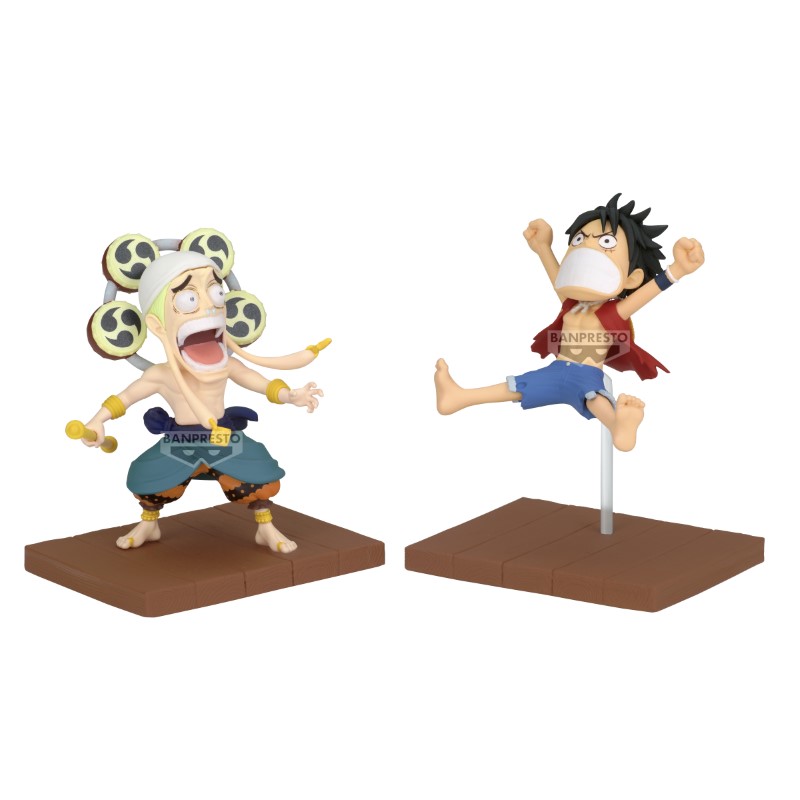One Piece WCF Log Stories Monkey D Luffy & Enel 7cm W121