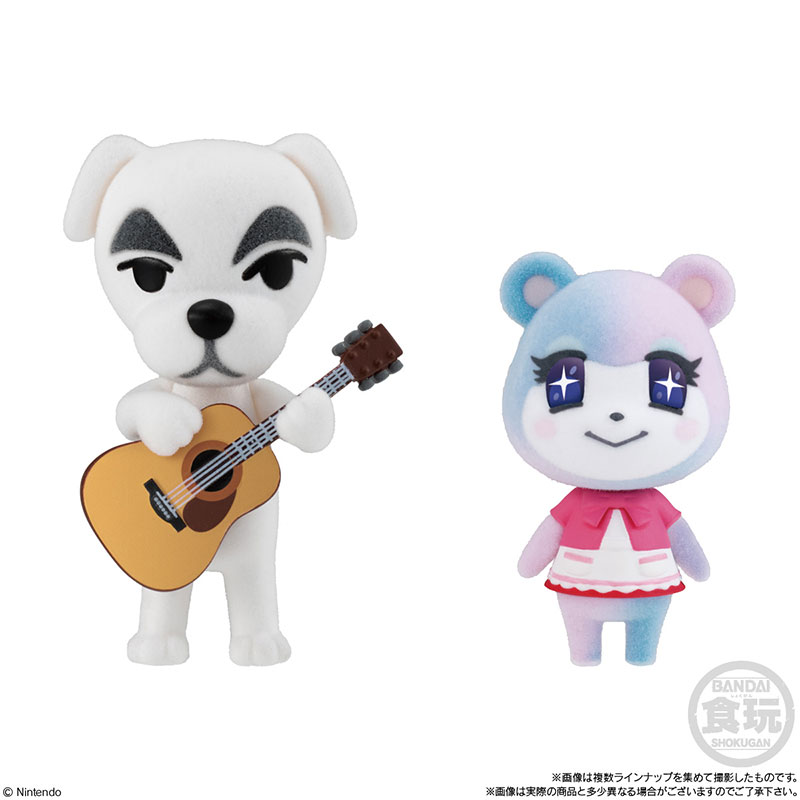 Animal Crossing Shokugan Flocked Doll Selection Asst 10pcs