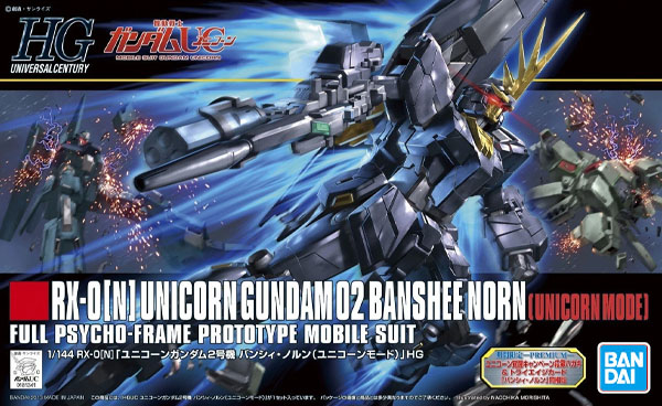 Gundam Gunpla HG 1/144 153 Unicorn Gundam 2 Banshee Norn Unicorn Mode