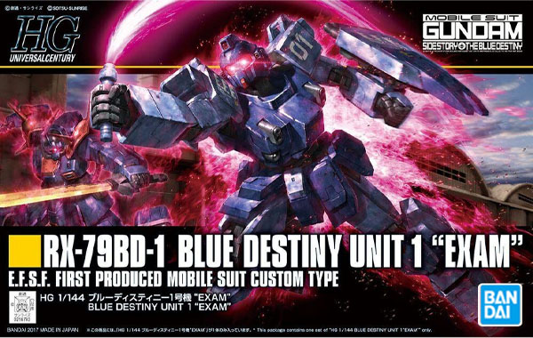 Gundam Gunpla HG 1/144 207 Blue Destiny Unit1 