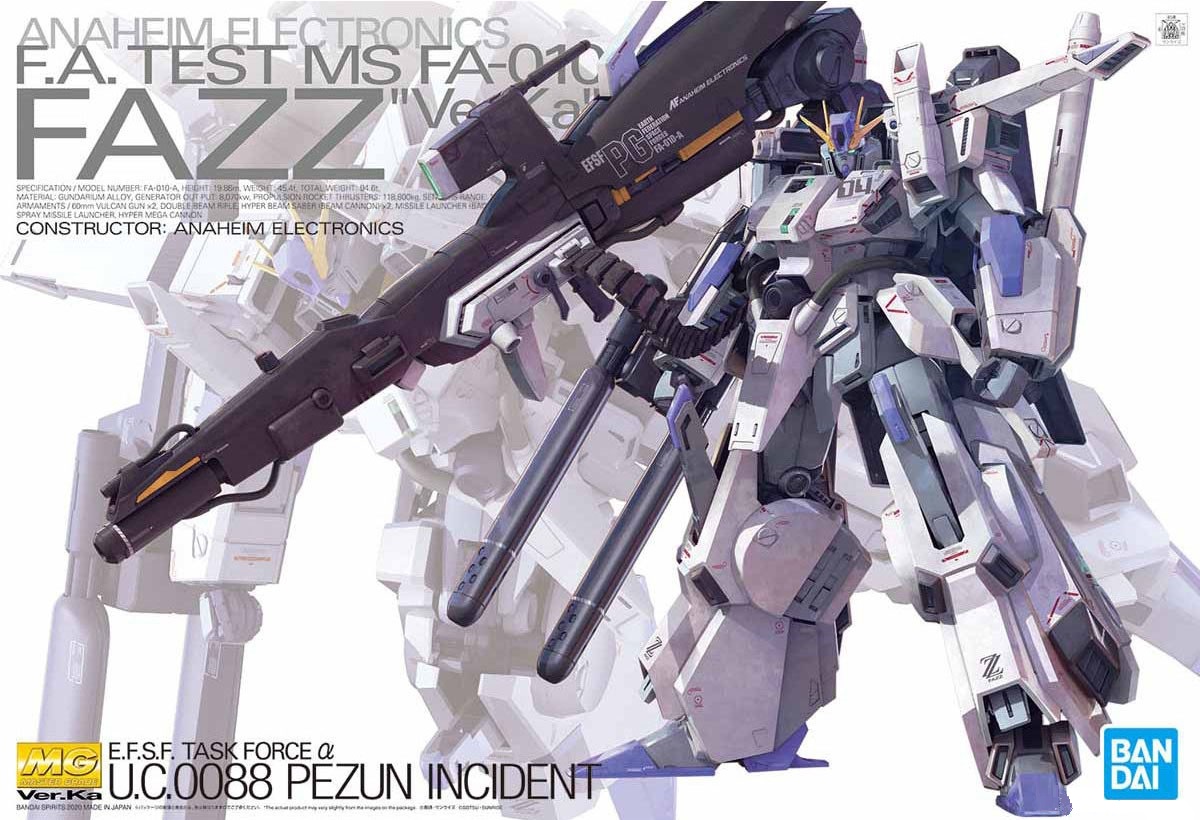 Gundam Gunpla MG 1/100 Fazz Ver.Ka