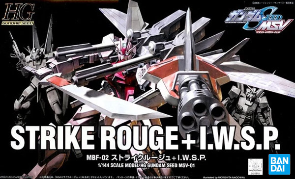 Gundam Gunpla HG 1/144 Msv 01 Strike Rouge + Iwsp