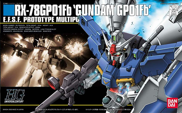 Gundam Gunpla HG 1/144 18 RX-78 GP01Fb