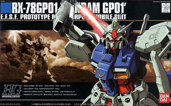 Gundam Gunpla HG 1/144 013 RX-78 GP01 Zephyranthes