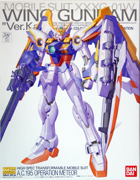 Gundam Gunpla MG 1/100 Wing Gundam Ver. Ka