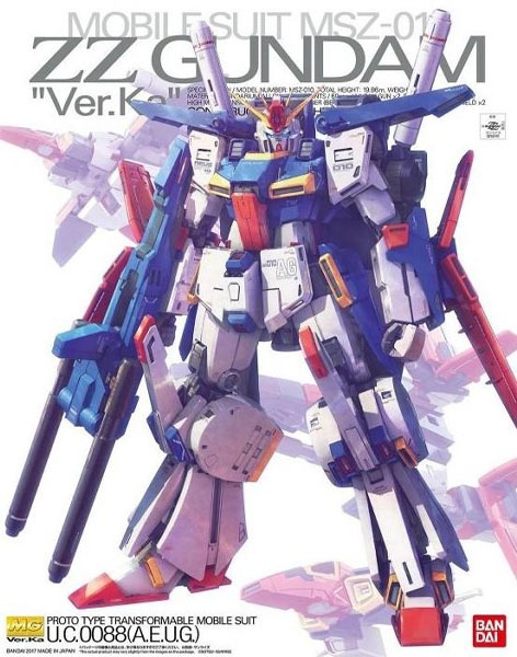 Gundam Gunpla MG 1/100 ZZ Gundam Ver. Ka
