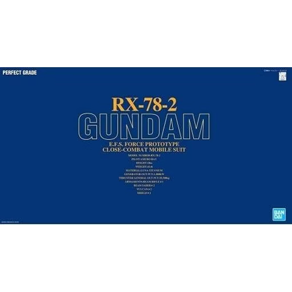 Gundam Gunpla PG 1/60 RX-78-2 Gundam