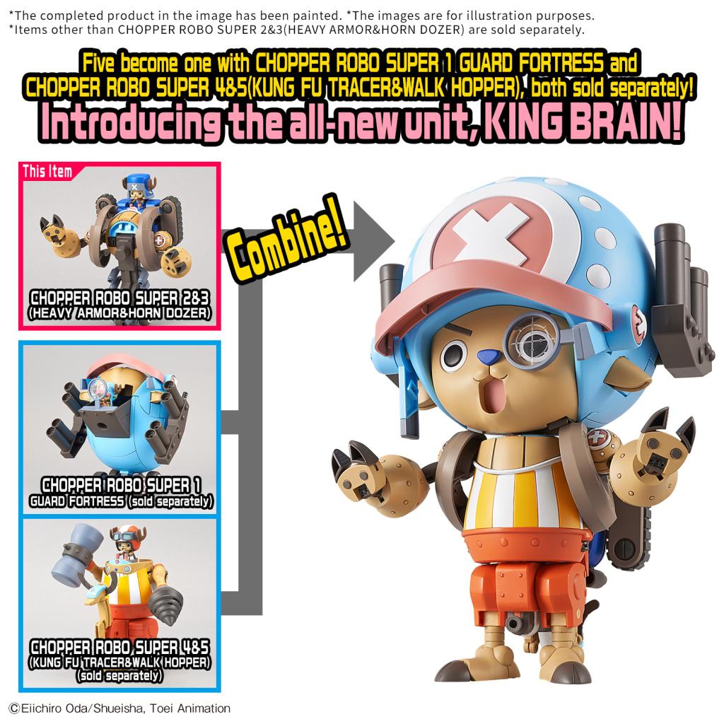One Piece Chopper Robo Super Vol 2 Heavy Armor & Vol 3 Horn Dozer
