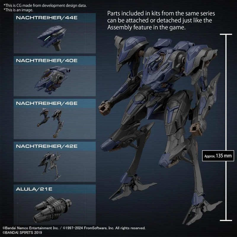 30MM Armored Core VI Fires Of Rubicon Schneider Nachtreiher/40E Steel Haze