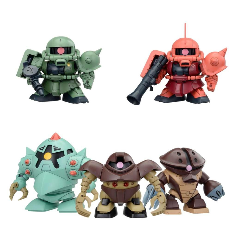 Gundam Gunpla SDBB Senshi Principality Of Zeon Mobile Suit Set 5Pcs