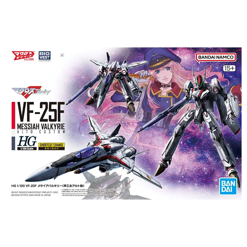 Macross HG 1/100 Vf-25F Messiah Valkyrie Alto Custom