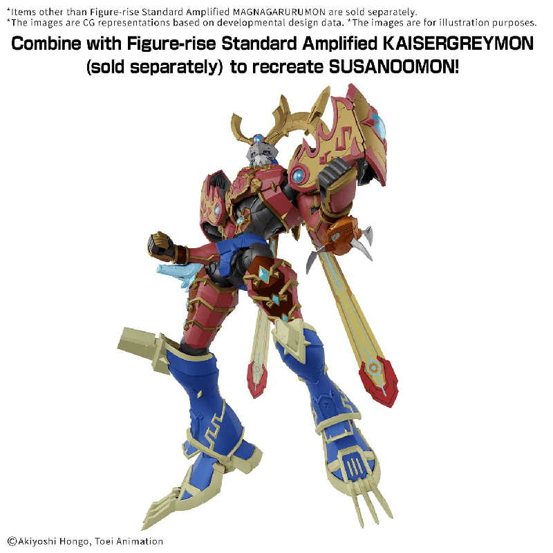 Digimon Figure-Rise Amplified Magnagarurumon 