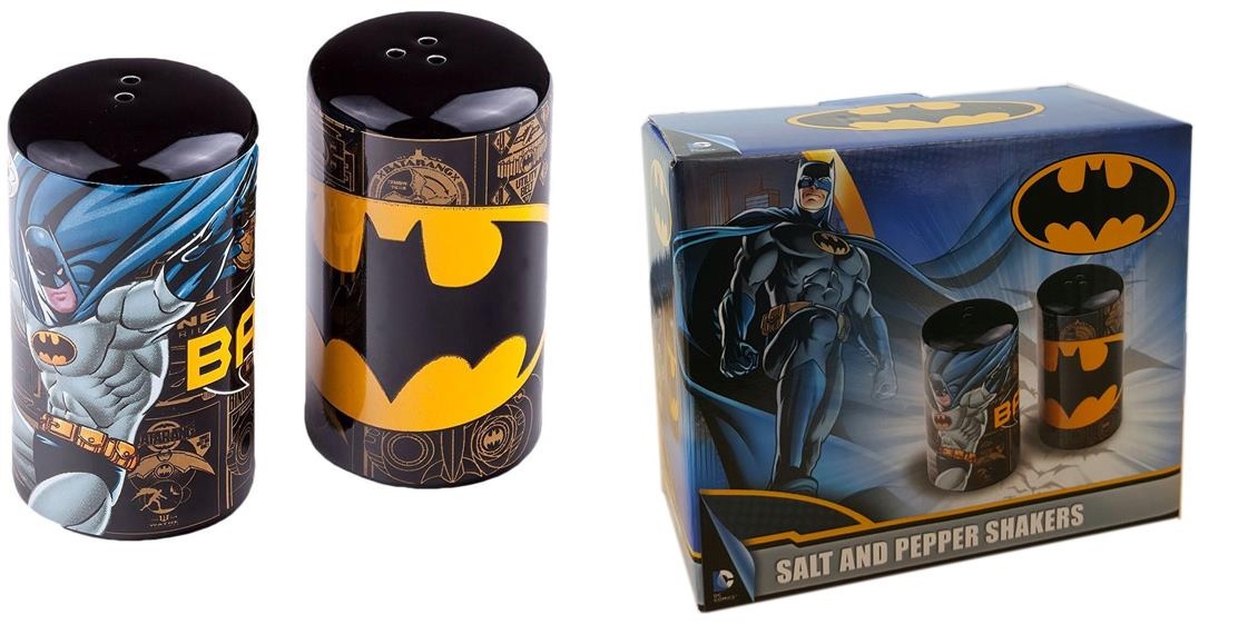 Batman Salière Et Poivrière Ceramique Imprimés Comics