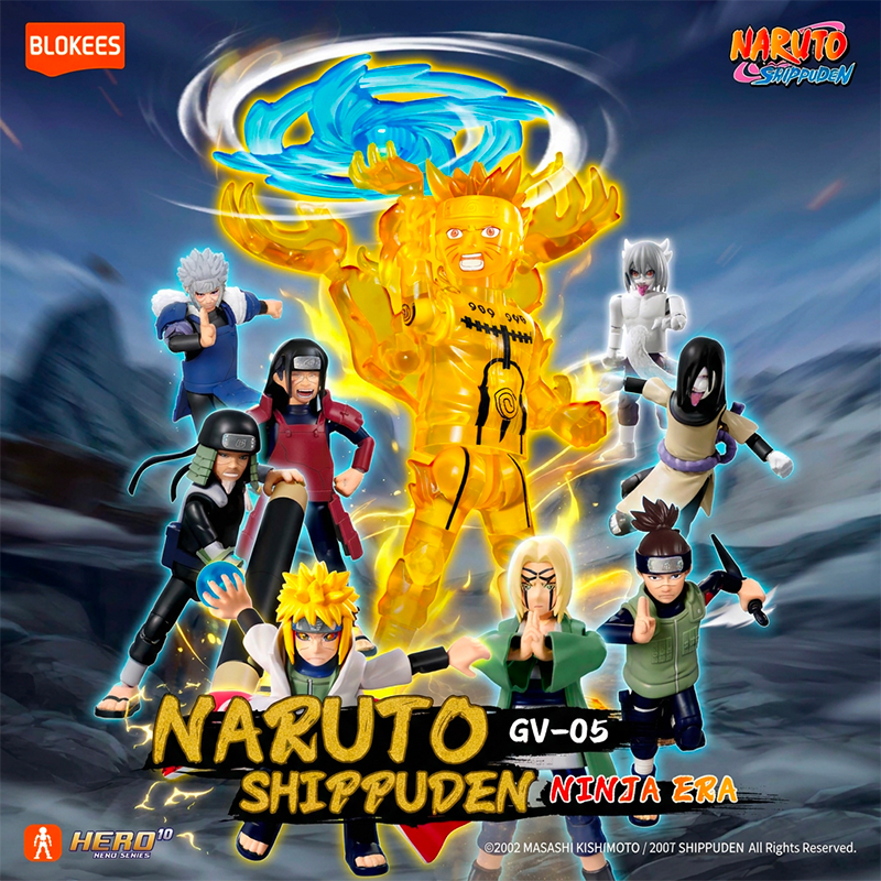 Naruto Shippuden Blokees Galaxy Version GV05 Ninja Era Asst 9pcs