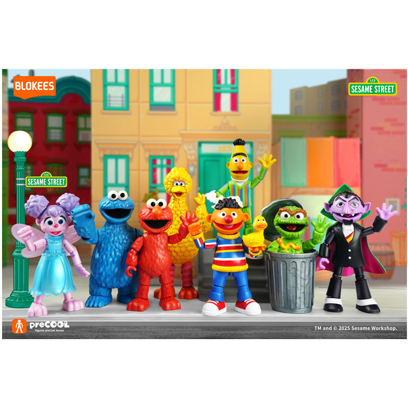 Sesame Street Blokees Figure Vol1 Asst 8pcs