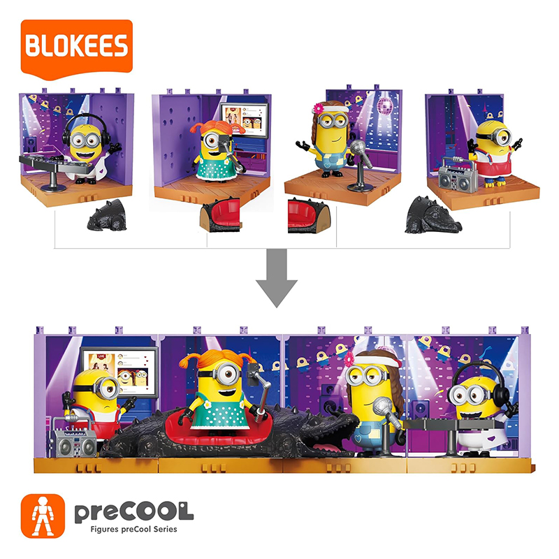 Minions Blokees Precool Celebration Party Series 2 asst 8 pcs
