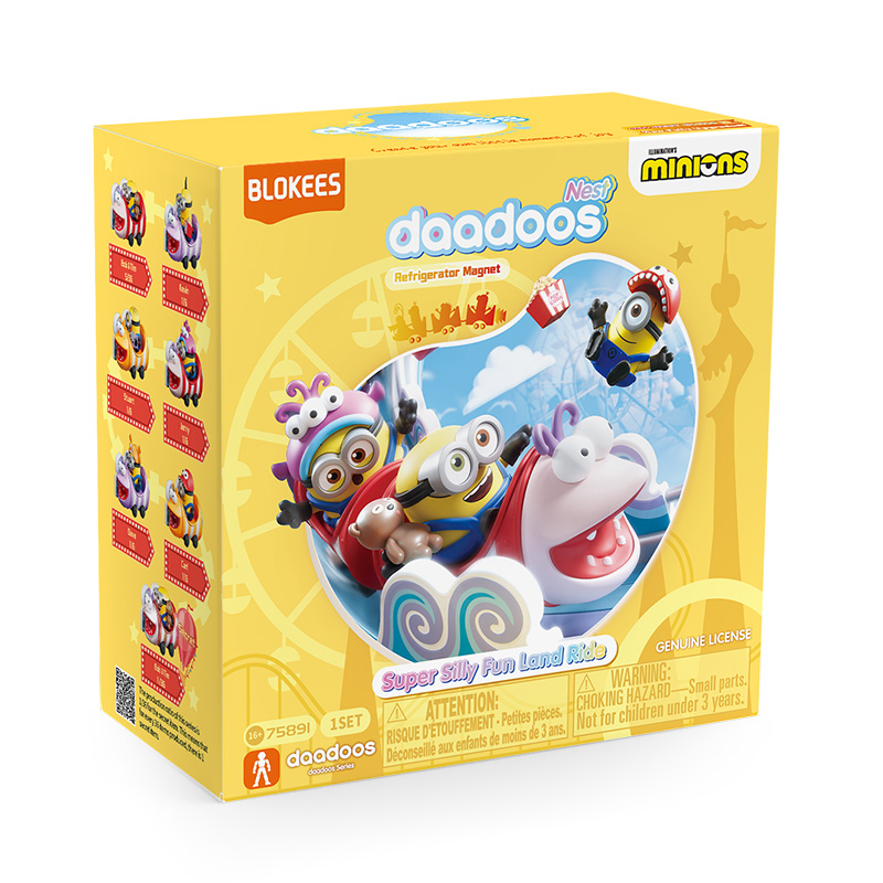 Minions Blokees Daadoos Nest Ser 01 Super Silly Funland Ride asst 6pcs