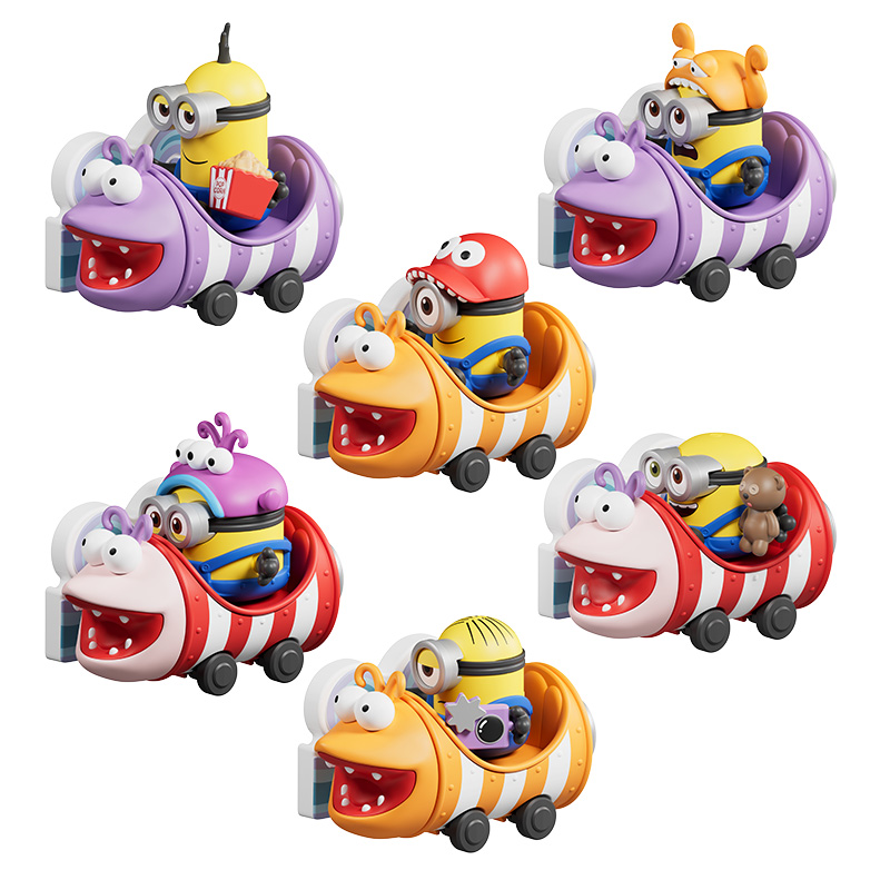 Minions Blokees Daadoos Nest Ser 01 Super Silly Funland Ride asst 6pcs