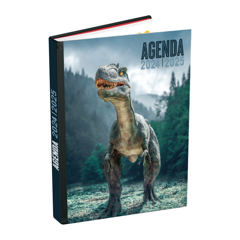 Agenda 2024-2025 320 Pages Dinosaure 12X18cm