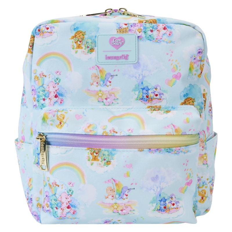 Carebears Bisounours Loungefly Mini Sac A Dos Nylon Cousins Aop 