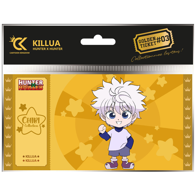 Hunter X Hunter Killua Chibi Collection Golden Ticket Lotx10