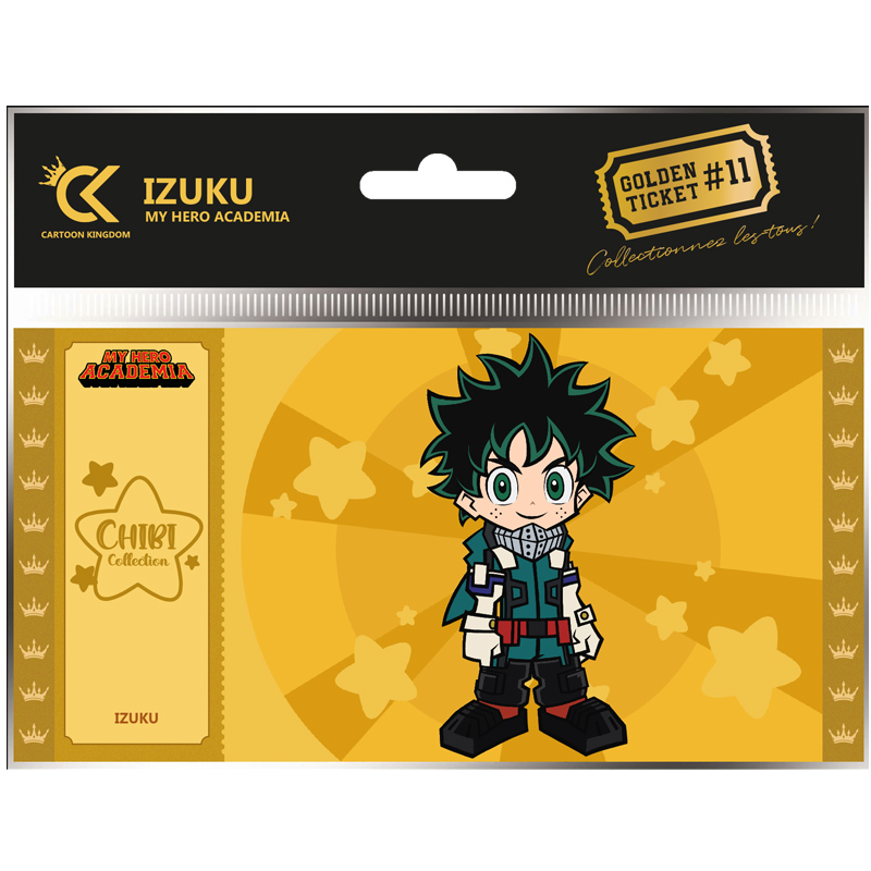 My Hero Academia Golden Ticket Chibi Izuku Midoriya X10