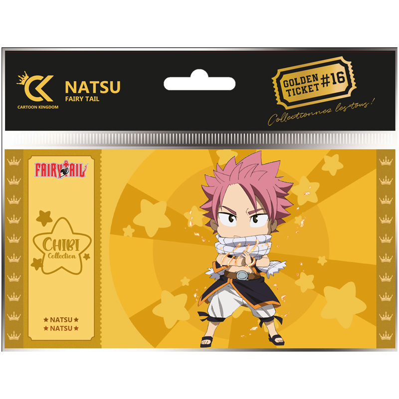 Fairy Tail Golden Ticket Chibi Natsu X10