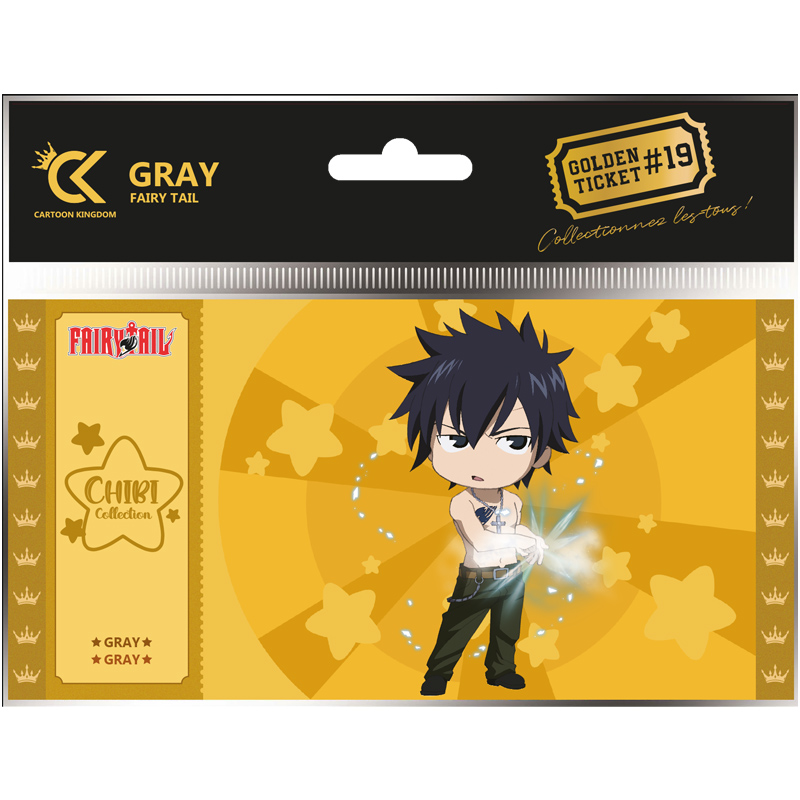 Fairy Tail Golden Ticket Chibi Gray X10