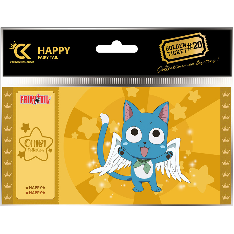 Fairy Tail Golden Ticket Chibi Happy X10