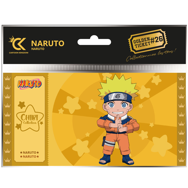 Naruto Golden Ticket Chibi Naruto X10