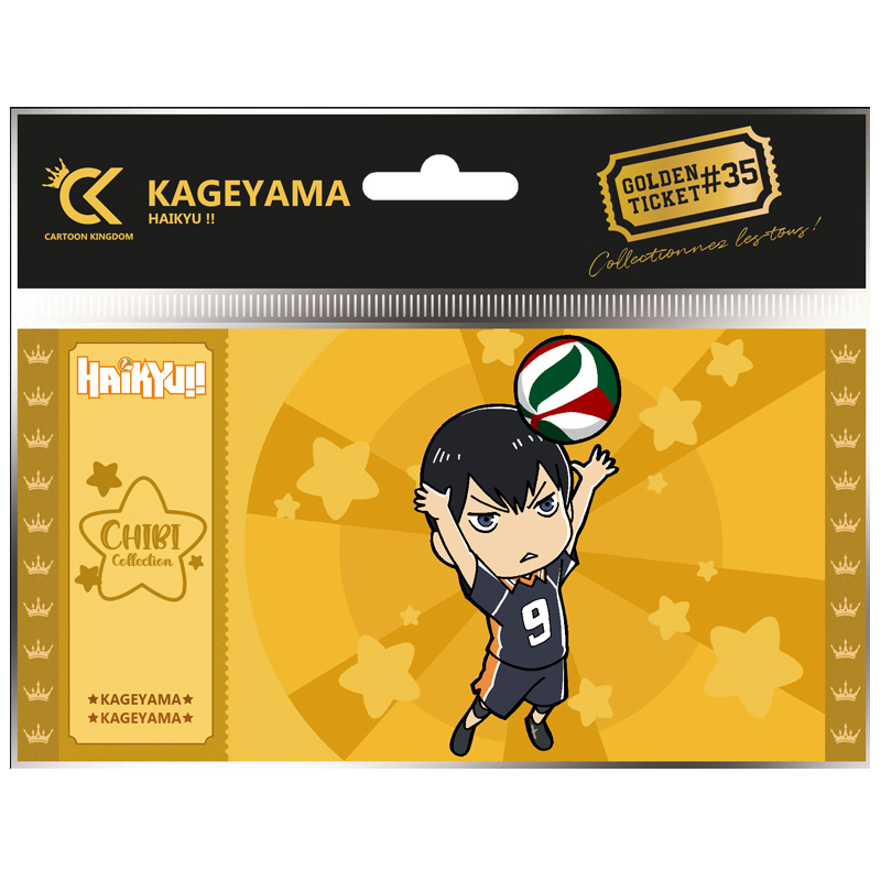 Haikyu!! Golden Ticket Chibi Kageyama X10