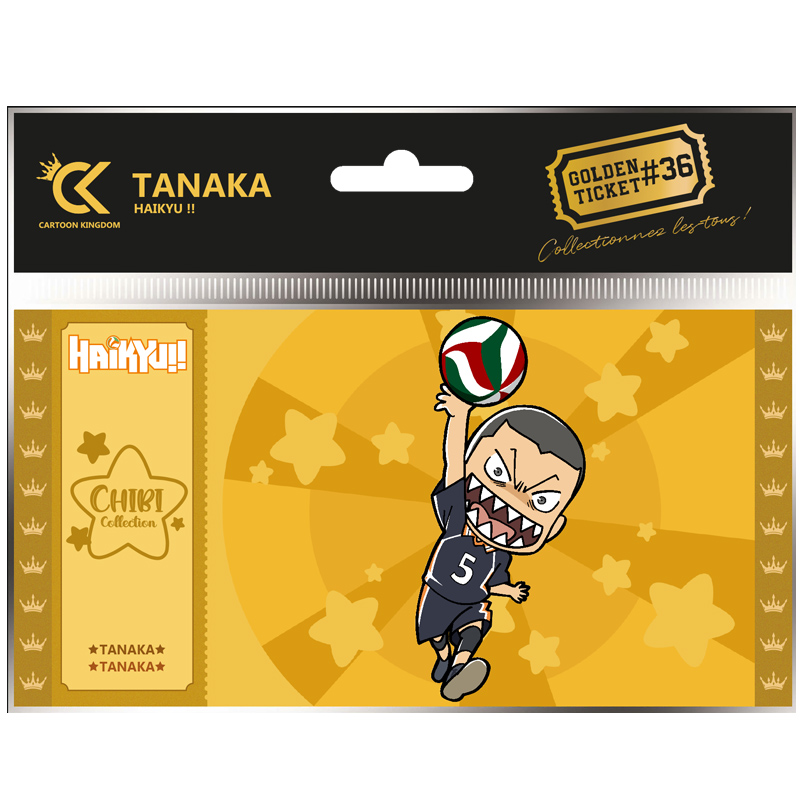 Haikyu!! Golden Ticket Chibi Tanaka X10