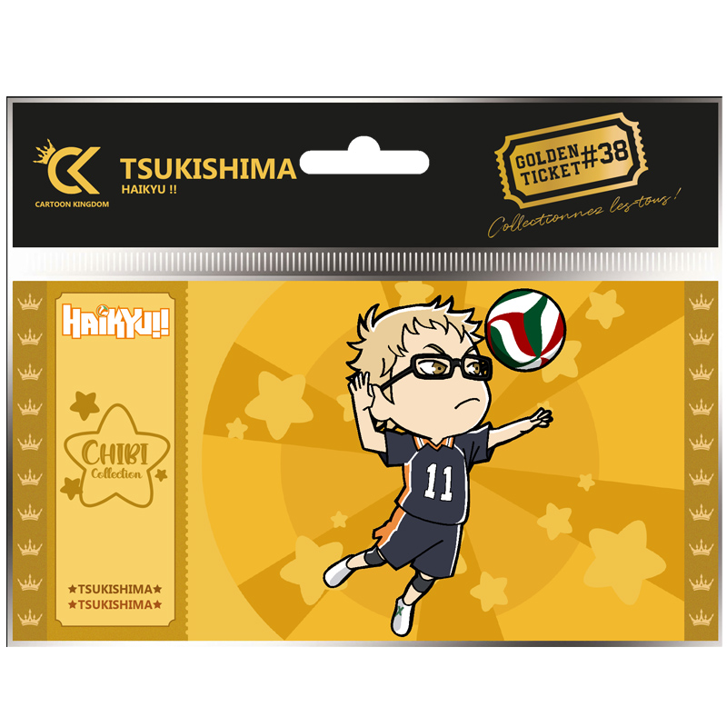 Haikyu!! Golden Ticket Chibi Tsukishima X10