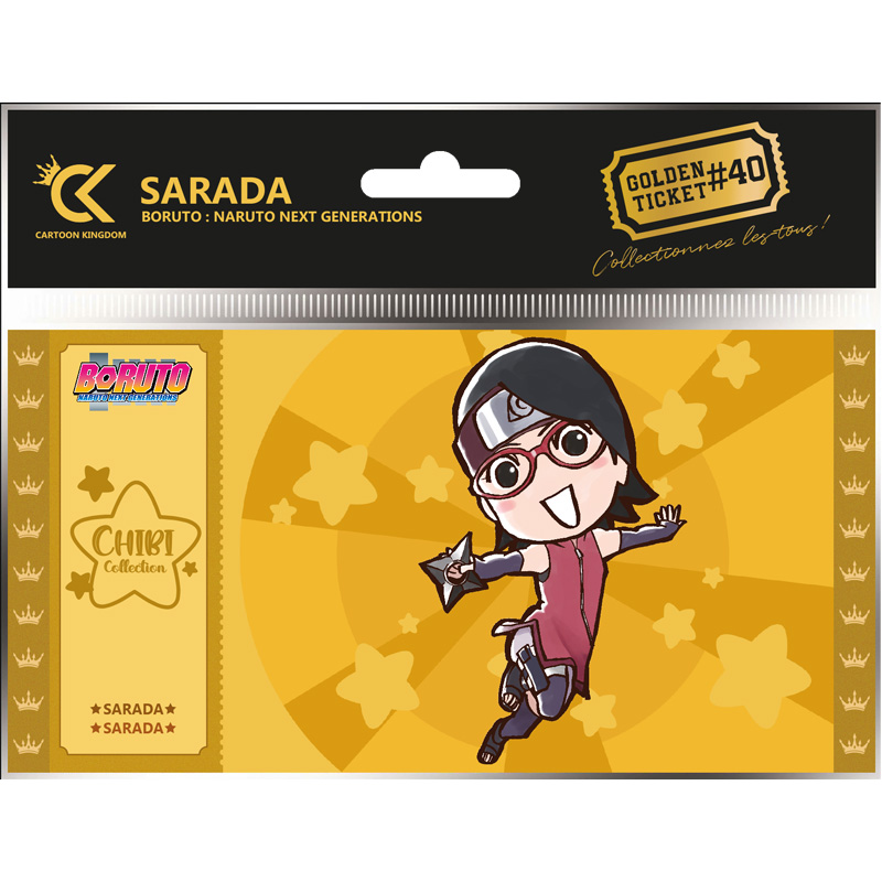 Boruto Golden Ticket Chibi Sarada X10