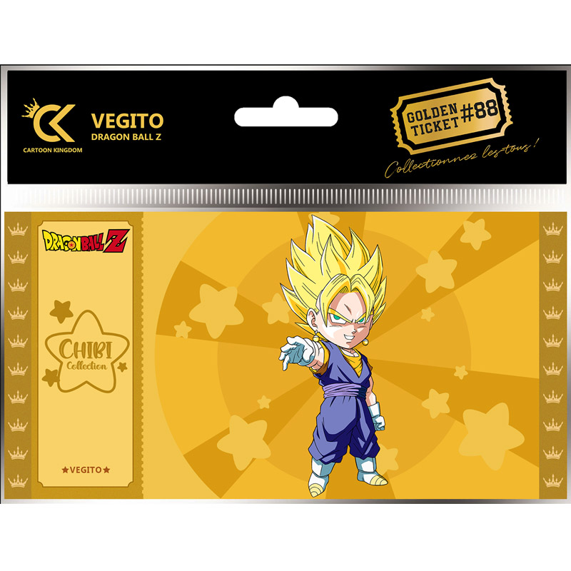 DBZ Dragon Ball Z Golden Ticket Chibi Vegetto x5