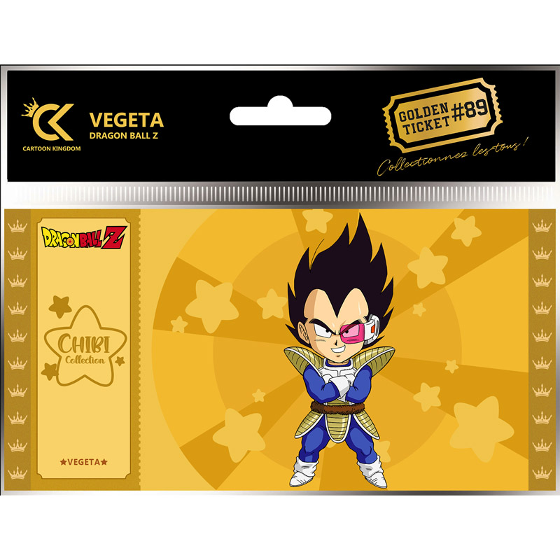 DBZ Dragon Ball Z Golden Ticket Chibi Vegeta x5