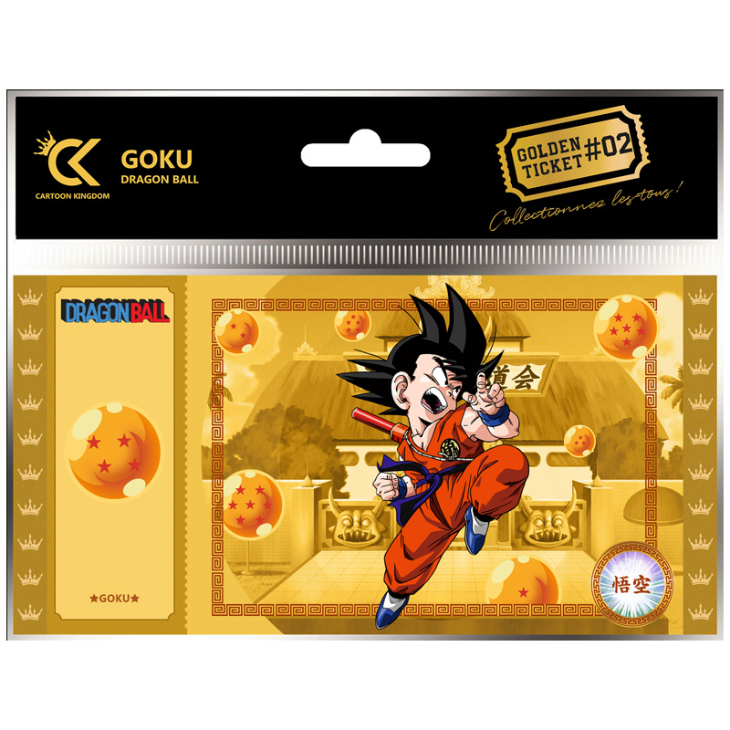 DBZ Dragon Ball Golden Ticket Goku Orange X5