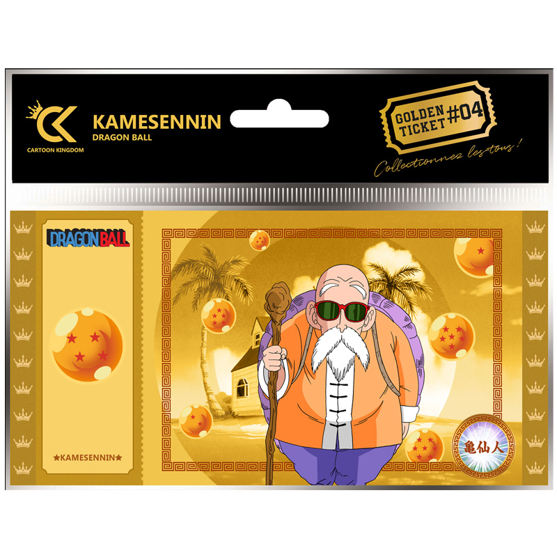 DBZ Dragon Ball Golden Ticket Kamesennin X5
