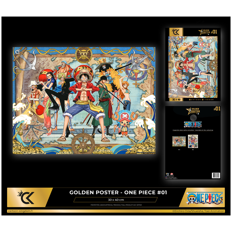 One Piece Golden Poster 01 Group Map 30X40cm