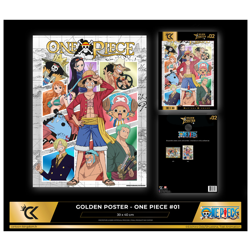 One Piece Golden Poster 02 Groupe Collage 30X40cm