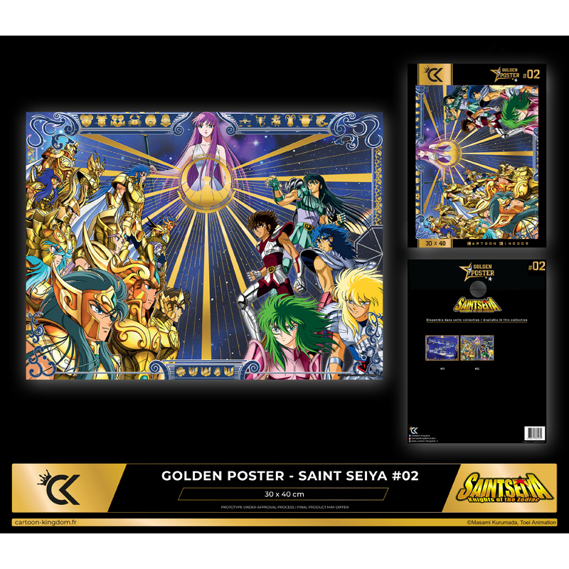 Saint Seiya Golden Poster Knight Saint 40X30cm