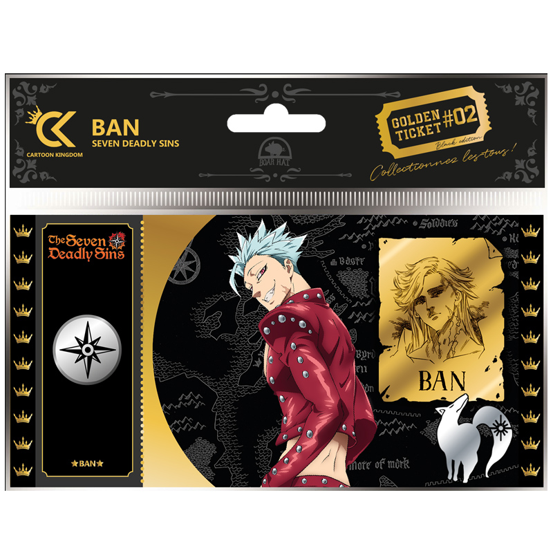 Seven Deadly Sins Black Ticket Ban X10