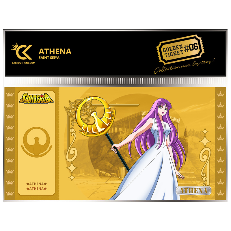 Saint Seiya Chevalier du Zodiaque Golden Ticket Athena X10