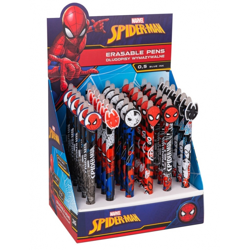 Marvel Stylo Effacable Spiderman Display 36Pcs