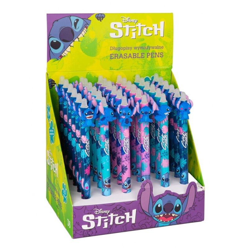 Disney Stylo Effacable Stitch Display 36Pcs